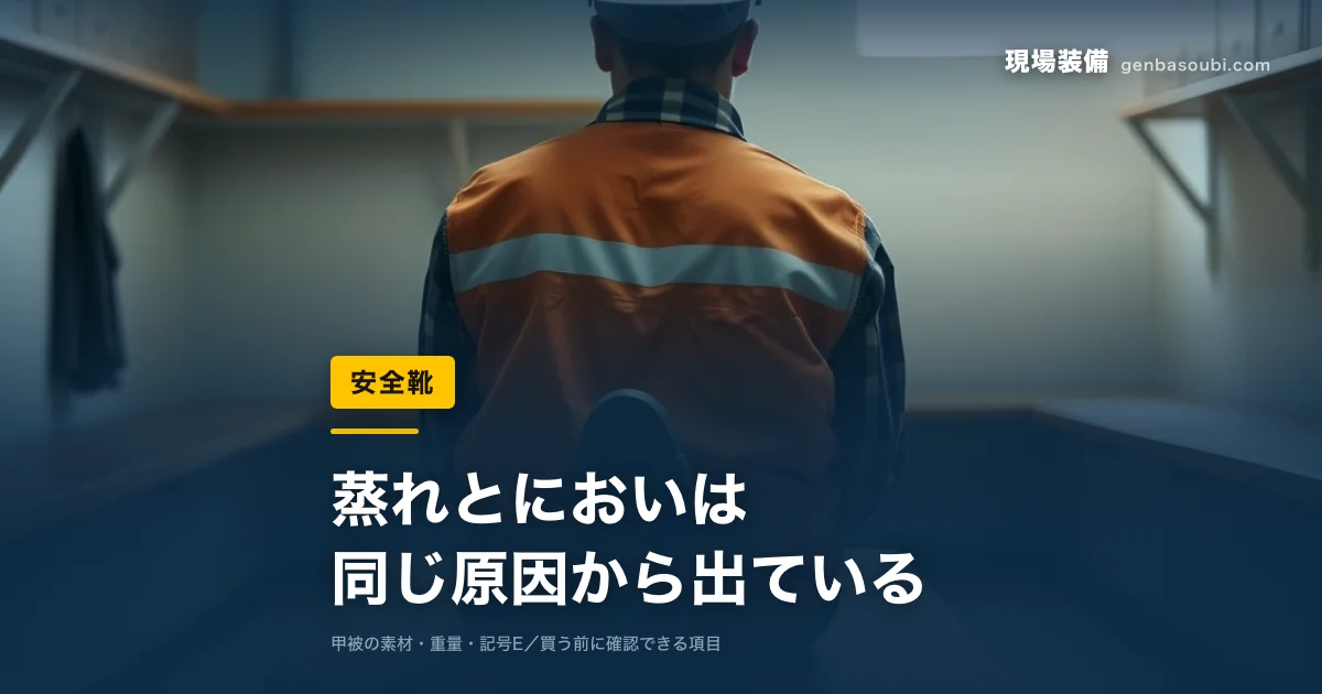 安全靴｜蒸れとにおいは、同じ原因から出ている